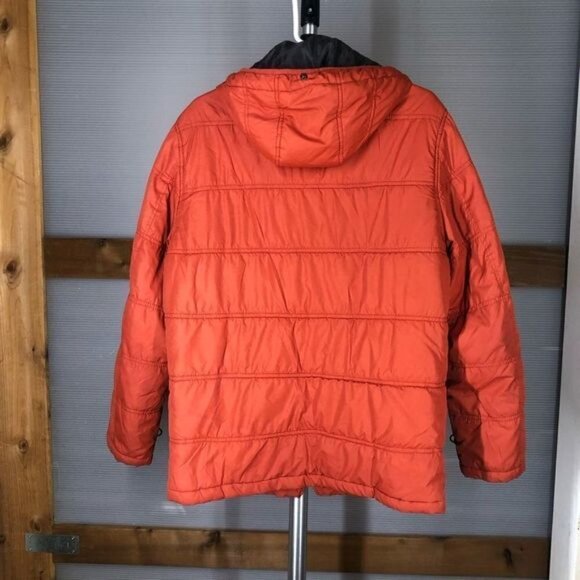 F.O.G by LONDON FOG Orange Quilted Jacket Sz M - Picture 2 of 6